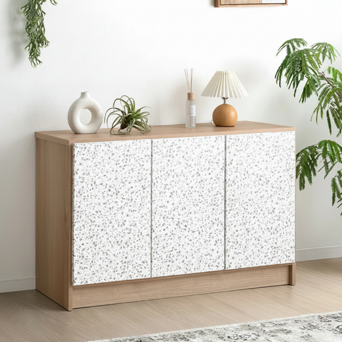 幅120cm］Terrafurni -テラファニ- サイドボード テラゾー柄 国産 完成