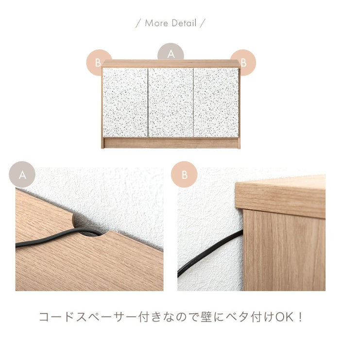 【新発売記念プライス】［幅120cm］Terrafurni -テラファニ- サイドボード テラゾー柄 国産 完成品チェスト キャビネット【超大型商品】〔24900120〕