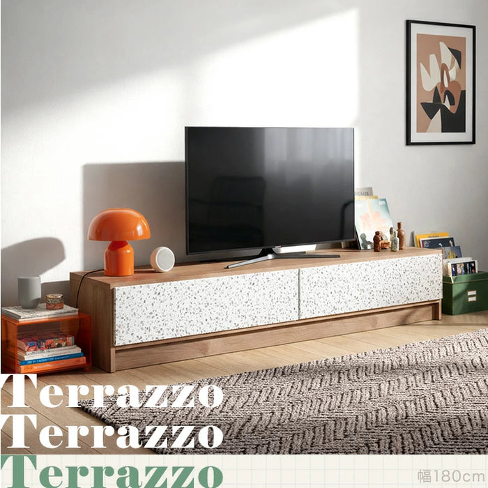 幅140］Terrafurni -テラファニ- テレビ台 テラゾー柄 国産 完成品