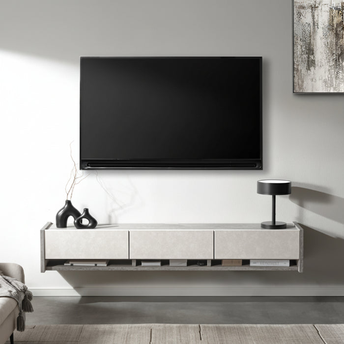 フロートテレビ台 ［幅180cm］壁掛け 完成品 大川家具 国産 フラップ扉 