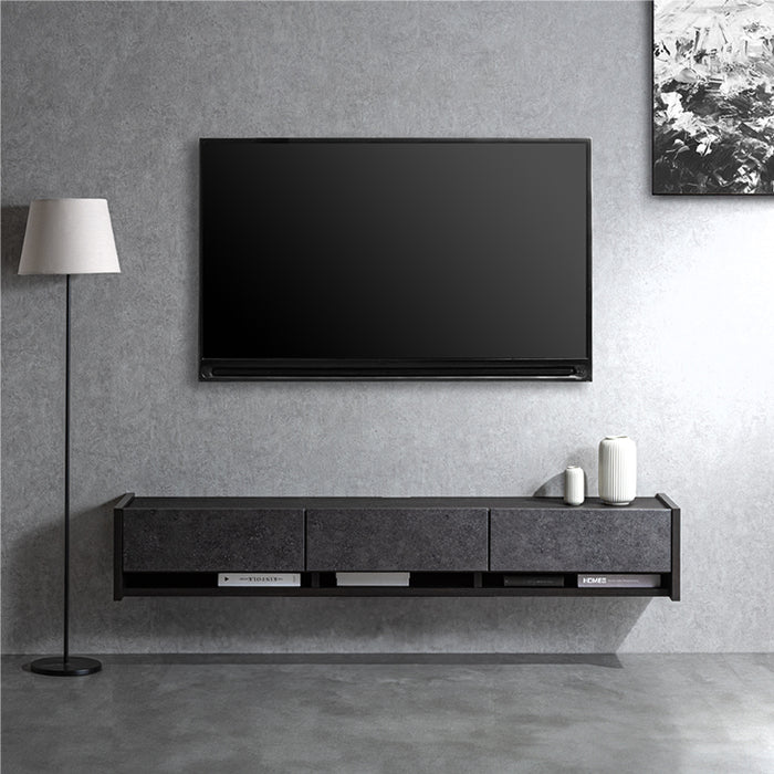 フロートテレビ台 ［幅180cm］壁掛け 完成品 大川家具 国産 フラップ扉
