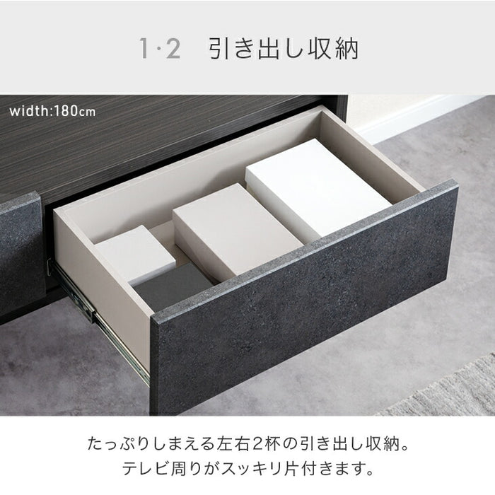 ［幅180］フロート テレビ台 壁掛け 完成品 国産 テレビボード フロートボード〔24900132〕