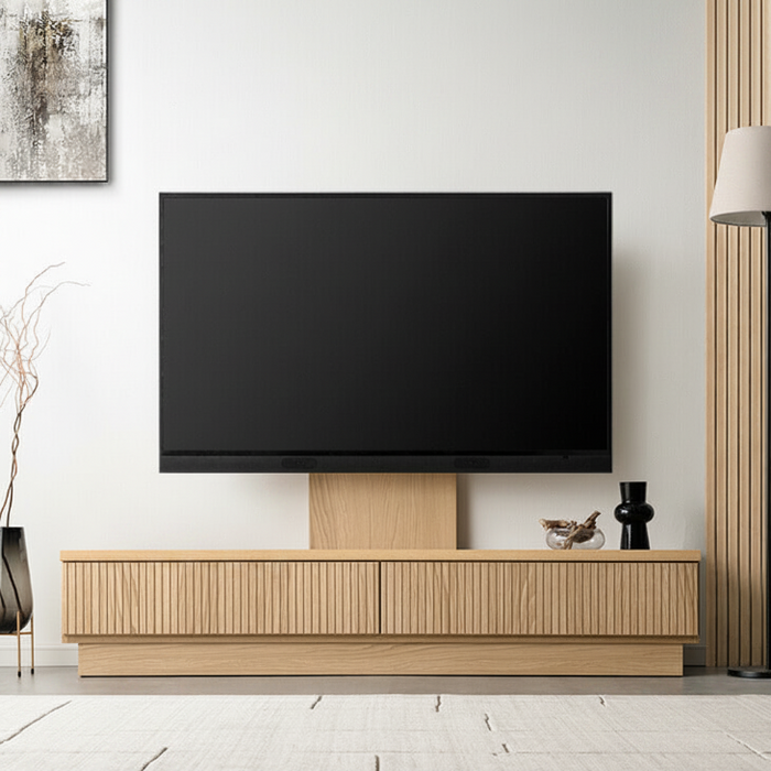 ［幅180］“置かない” テレビ台 スタンド付き ローボード 【超大型商品】 〔24900134〕