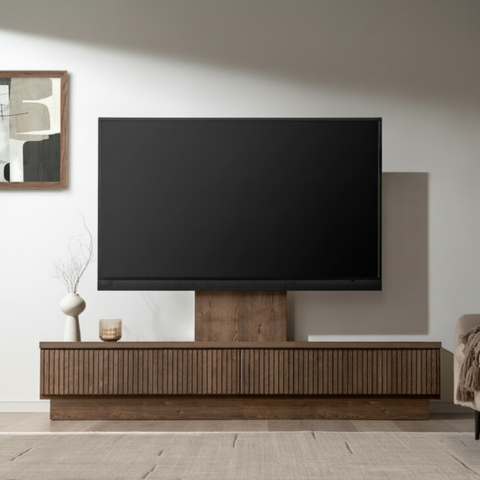 ［幅180］“置かない” テレビ台 スタンド付き ローボード 【超大型商品】 〔24900134〕