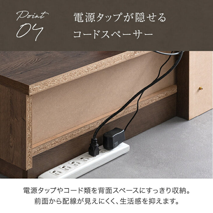 ［幅180］“置かない” テレビ台 スタンド付き ローボード 【超大型商品】 〔24900134〕