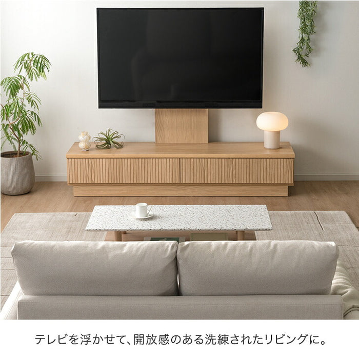 ［幅180］“置かない” テレビ台 スタンド付き ローボード 【超大型商品】 〔24900134〕