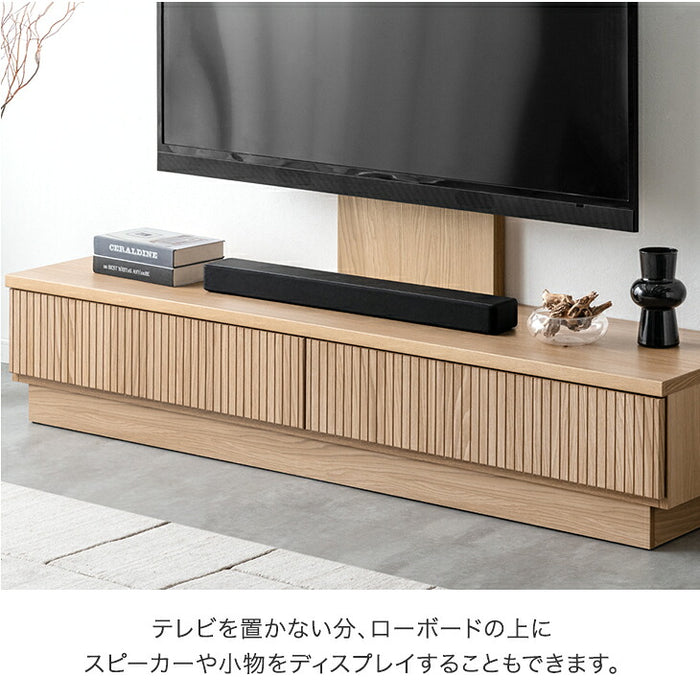 ［幅180］“置かない” テレビ台 スタンド付き ローボード 【超大型商品】 〔24900134〕