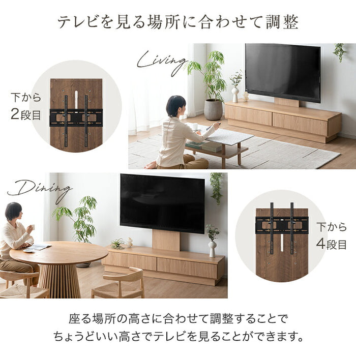 ［幅180］“置かない” テレビ台 スタンド付き ローボード 【超大型商品】 〔24900134〕