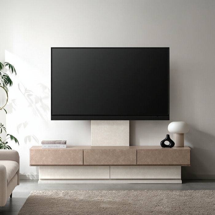 【新発売記念プライス】［幅180］“置かない” テレビ台 スタンド付き ローボード 日本製 完成品 ~ 65型対応【超大型商品】 〔99901968〕