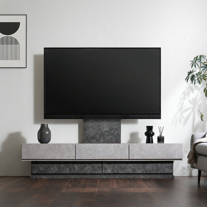 【新発売記念プライス】［幅180］“置かない” テレビ台 スタンド付き ローボード 日本製 完成品 ~ 65型対応【超大型商品】 〔99901968〕