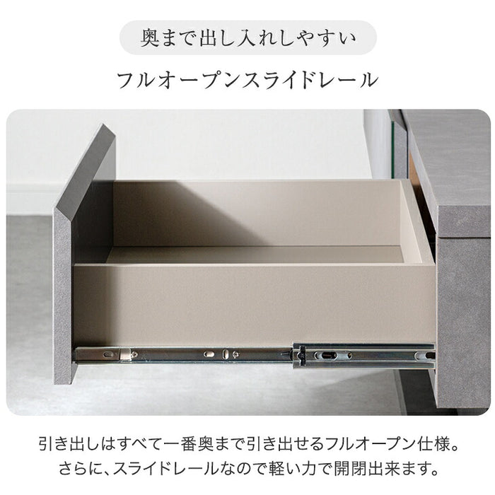 【新発売記念プライス】［幅180］“置かない” テレビ台 スタンド付き ローボード 日本製 完成品 ~ 65型対応【超大型商品】 〔99901968〕