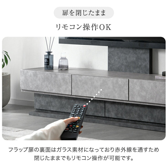 【新発売記念プライス】［幅180］“置かない” テレビ台 スタンド付き ローボード 日本製 完成品 ~ 65型対応【超大型商品】 〔99901968〕