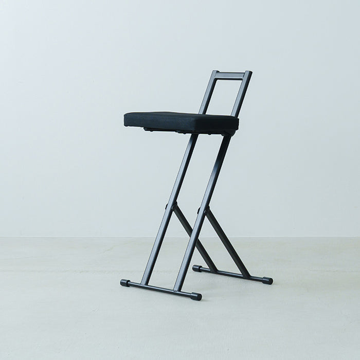 高さ無段階調節 折りたたみチェア 完成品 折りたたみ コンパクト チェア 高さ調節〔2511007500〕