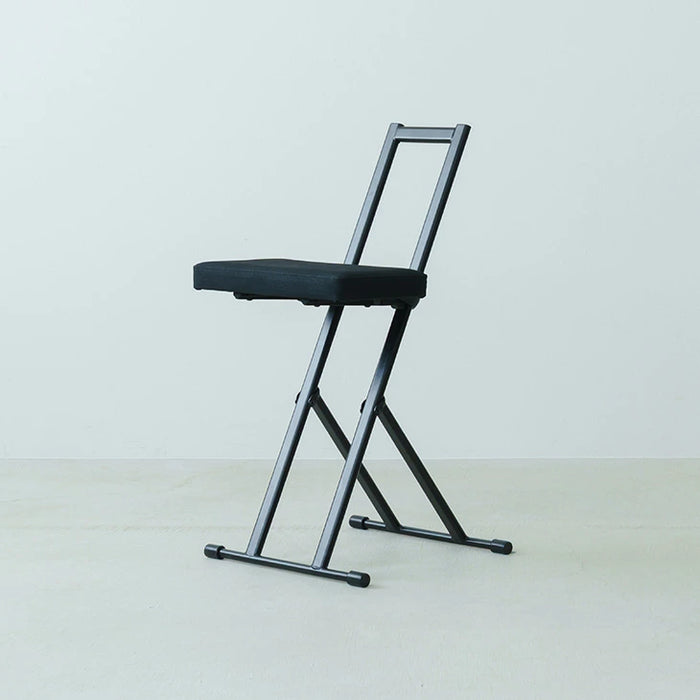 高さ無段階調節 折りたたみチェア 完成品 折りたたみ コンパクト チェア 高さ調節〔2511007500〕