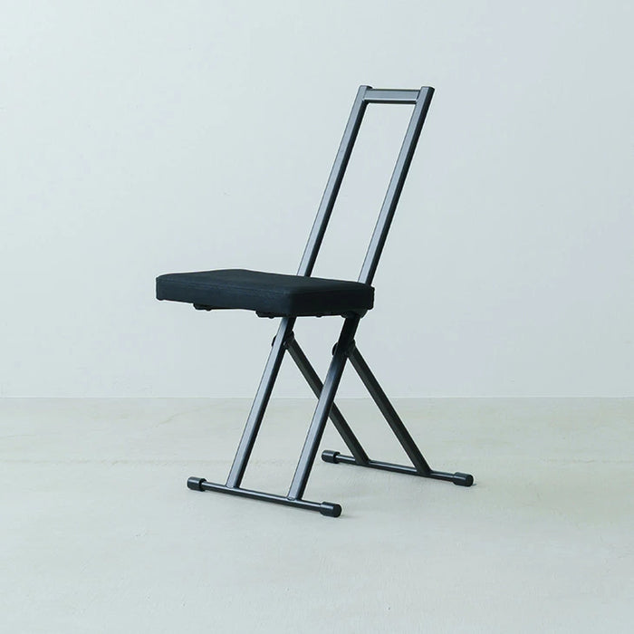 高さ無段階調節 折りたたみチェア 完成品 折りたたみ コンパクト チェア 高さ調節〔2511007500〕