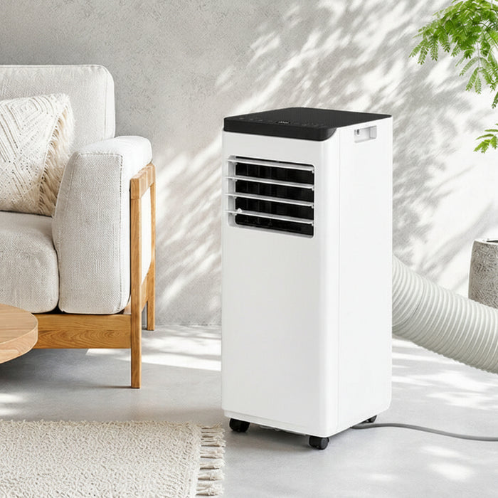 ［ホワイト］ スポットクーラー 2.8kw テラス窓パネル付 移動式 ノンドレン 窓パネル4枚 工事不要〔25800163a〕