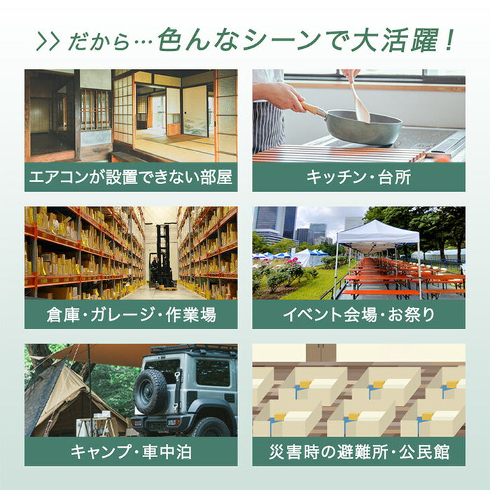 木目調 スポットクーラー 2.2kw テラス窓パネル付 移動式 ノンドレン 窓パネル4枚 工事不要〔25800162〕