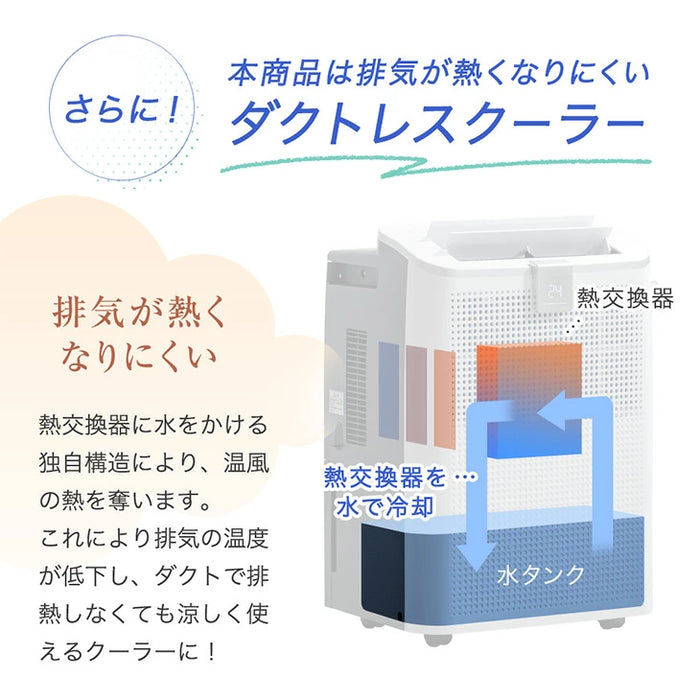 ダクトレス スポットクーラー 小型 移動式 工事不要 ノンドレン 4