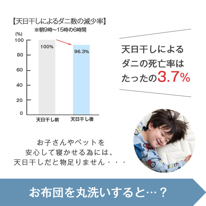 [ダブル] 三層敷布団 極厚10cm 洗える 着脱式 固綿入り 軽量 〔26700110〕