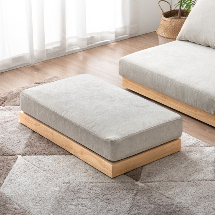 オットマン 単品 洗える カバーリング 天然木 木製フレーム 北欧