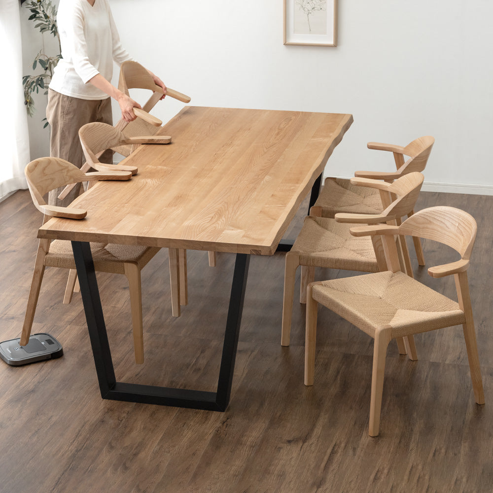 【 六人掛けテーブル×6卓+木の椅子×36脚】建築模型用添景1:50 ミニチュア smk-0206_2.jpg