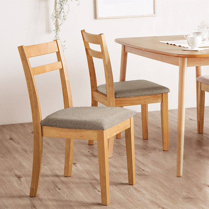 単脚］木製 ダイニングチェア ファブリック生地 木製 シームレス