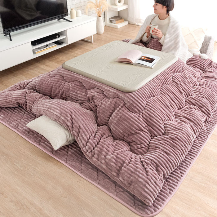 ［3点セット］こたつ コーデュロイ布団 3点セット 速暖2秒 600W  手元コントローラー こたつテーブル 80 正方形〔21310000〕