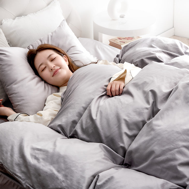 シングルロング] 掛け布団カバー 綿100％ 高密度 防ダニ 高級ホテル