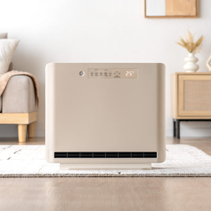 【新発売記念プライス】人感＆室温 セラミックヒーター Wセンサー リモコン付き 速暖1200W 人感センサー 室温センサー ファンヒーター〔3840003722〕