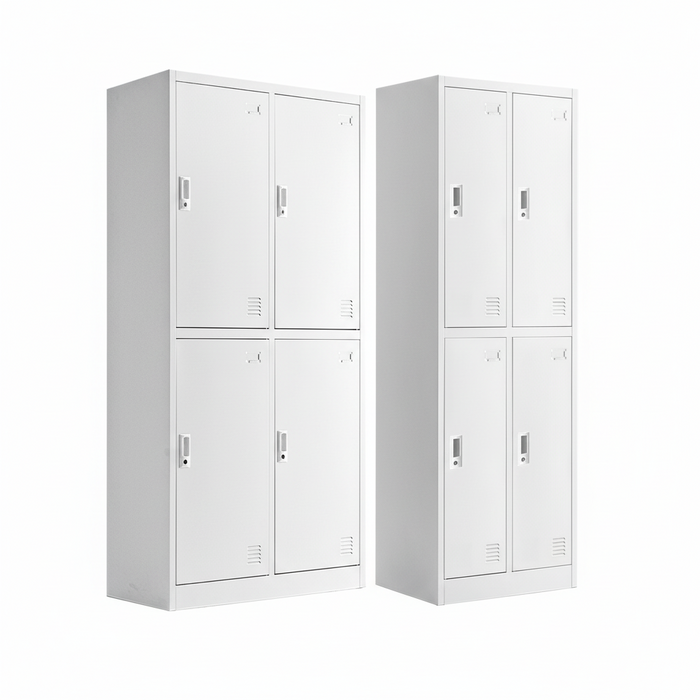 幅900mm］☆法人様限定☆ ロッカー 4人用 高耐久 シリンダー錠 2列2段