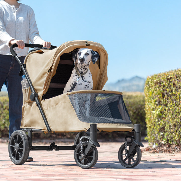 スロープ付き ペットカート 大型犬対応 耐荷重60kg 折り畳み 洗える座