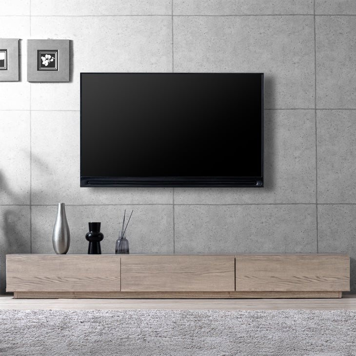 幅210］テレビ台 ローボード 国産 完成品 モルタル調 テレビラック