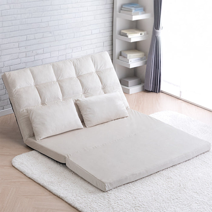 2人掛け 幅130cm 3way ソファベッド 14段階リクライニング ハイバック