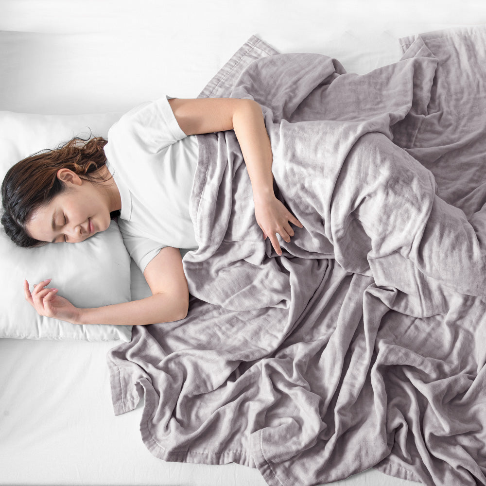 シングル] 5重のガーゼケット 丸洗いOK エコテックス認証 肌掛け布団