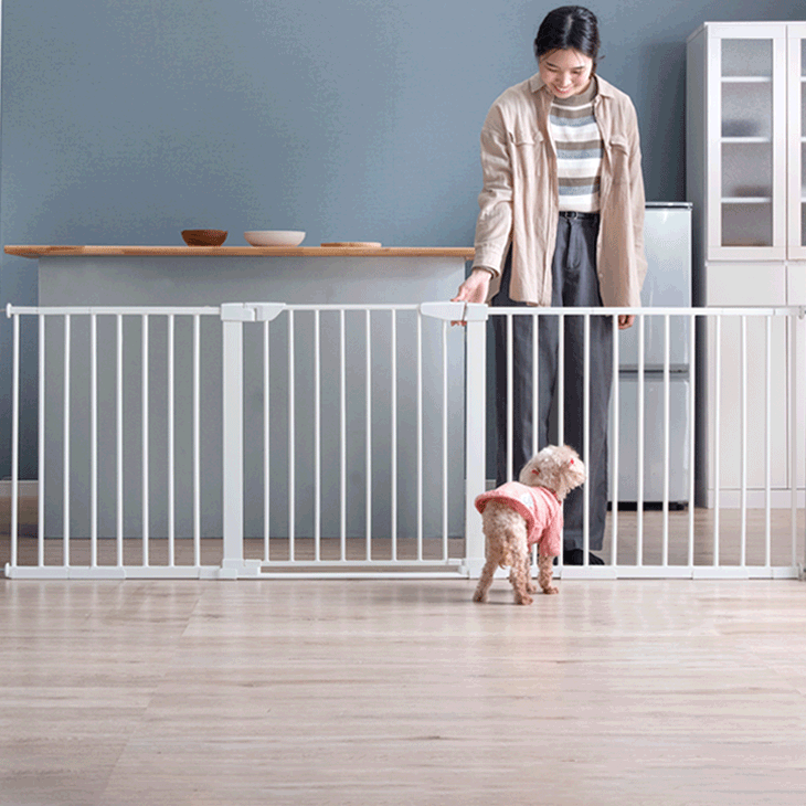 幅222］超ワイド！バリアフリー ペットゲート ワイドタイプ 拡張