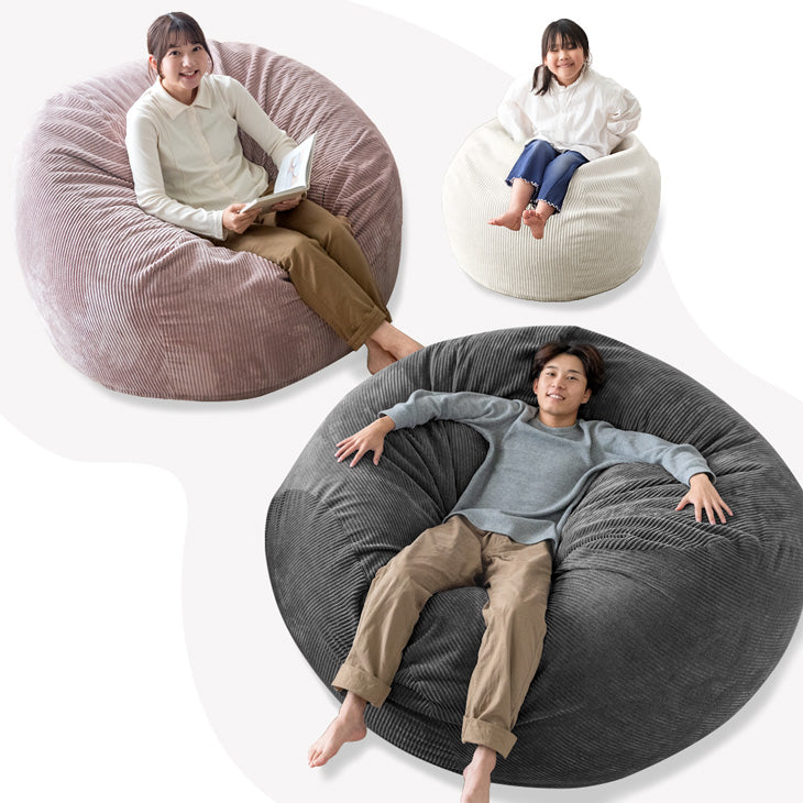 Vetsak フェトサック M コーデュロイ ビーズクッション プラチナ