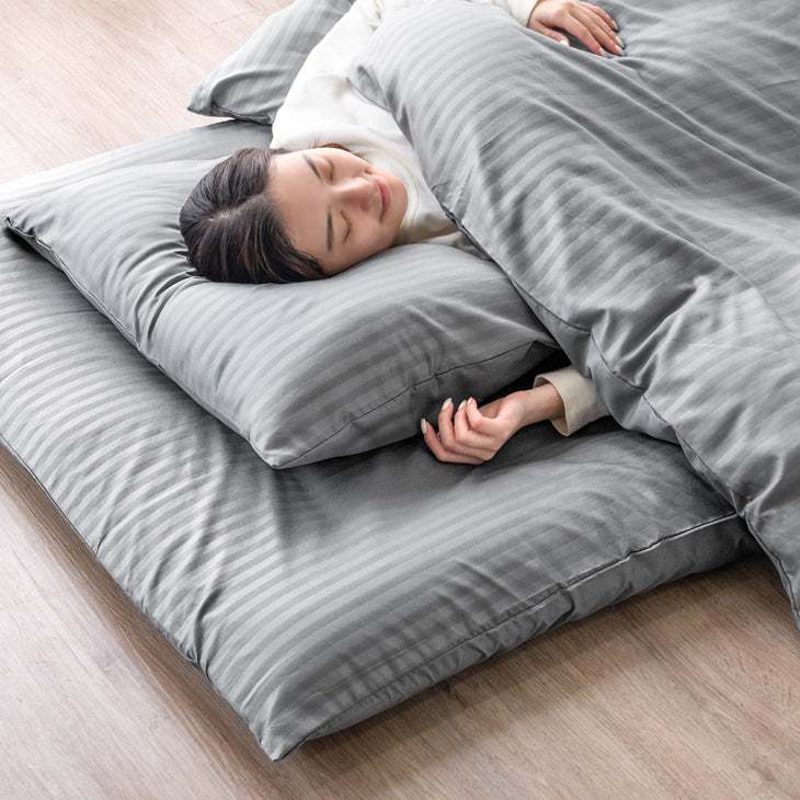 ダブル] 布団9点セット 洗える 増量2kg 掛布団 固綿入り 三層敷布団