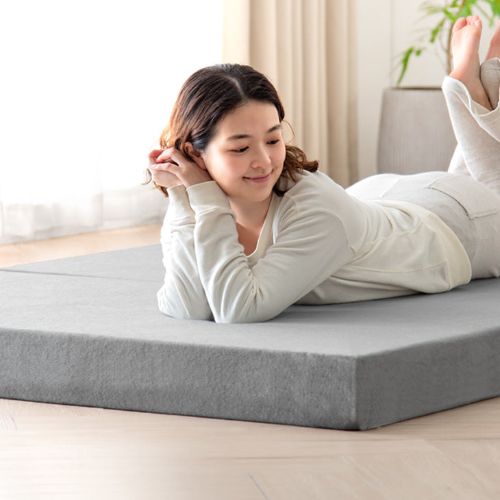 シリーズ累計200万枚突破》［ダブル］「純」高反発マットレス 3つ折り