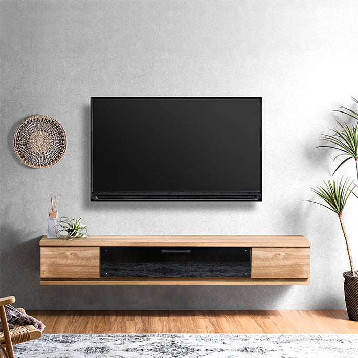 ［幅210］テレビ台 フロート 壁掛け 完成品 国産 大川家具 引き出し収納 モダン おしゃれ〔48100047〕