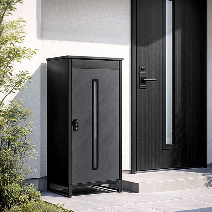 LIVBOX ーリブボックスー 宅配ボックス 押し込み式 複数投函OK 大容量 137L ゼロリターン ダイヤル式 鍵付き〔17600225〕