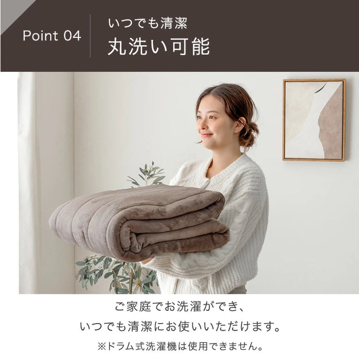 ホッとごろ寝マット 80×180cm  3段階温度調節 ホットカーペット ごろ寝マット〔30300012〕