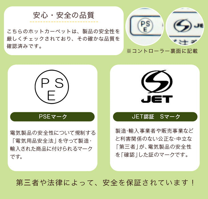 [2畳用] 2点セット ラグ ホットカーペットセット 滑り止め付 洗える マイクロファイバー フランネル ラグ カーペット ラグマット 〔21700005〕