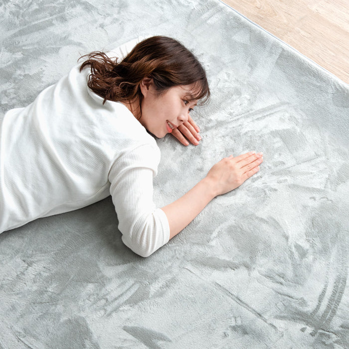 ［3畳用］200×250cm 高反発ラグ ホットカーペット 2点セット 滑り止め付〔30300020〕