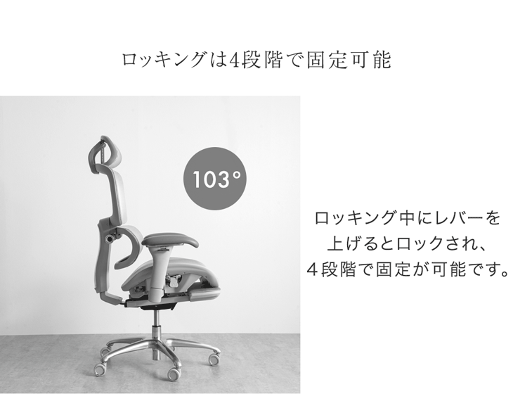 高機能 オフィスチェア 座面スライド ランバーサポート ロッキング 3Dアーム メッシュ デスクチェア〔31500060〕