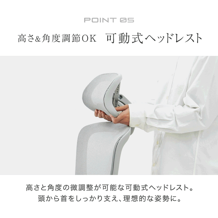 【新発売記念プライス】高機能 オフィスチェア 座面スライド ランバーサポート ロッキング 3Dアーム メッシュ デスクチェア〔31500060〕