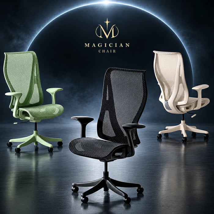 MAGICIAN CHAIR マジシャンチェア フィスチェア ハイバック メッシュ 肘付き〔31500070〕