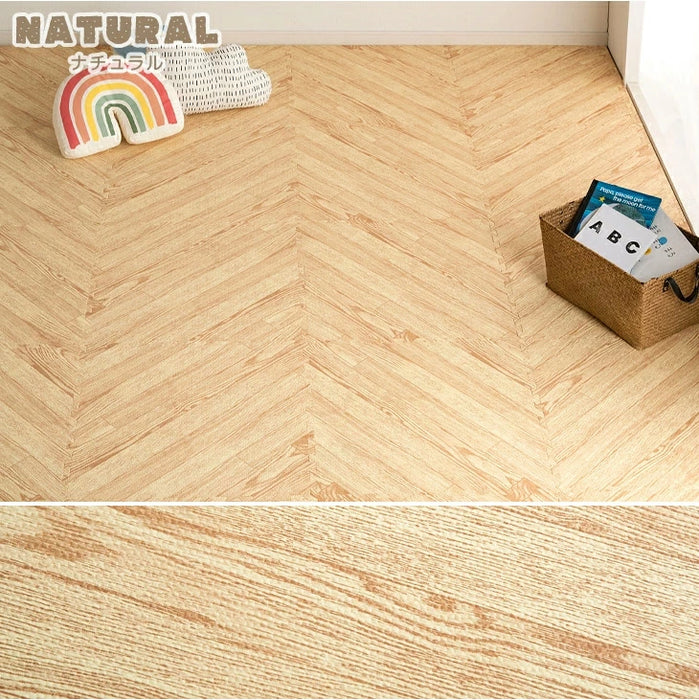 ［6畳用］木目調 ジョイントマット 32枚 大判59cm 抗菌 防臭 防音 洗える 床暖房対応〔31800024〕