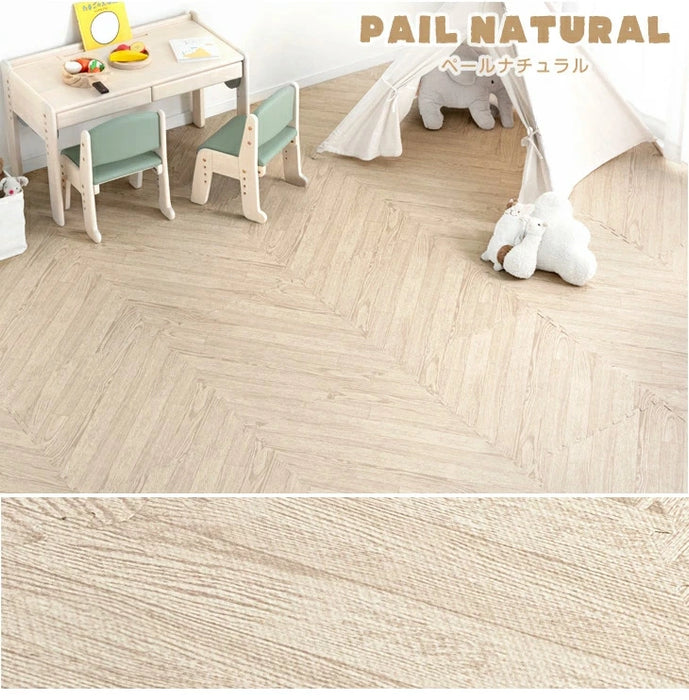 ［6畳用］木目調 ジョイントマット 32枚 大判59cm 抗菌 防臭 防音 洗える 床暖房対応〔31800024〕