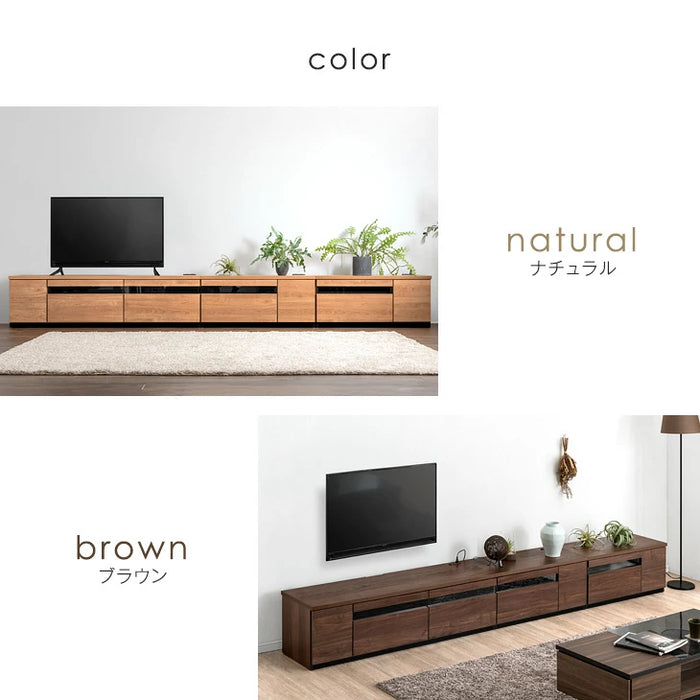 ［幅330cm］テレビ台 完成品 国産 コンセント付 引出し収納 大川家具 木製 テレビボード【超大型商品】〔33010191〕