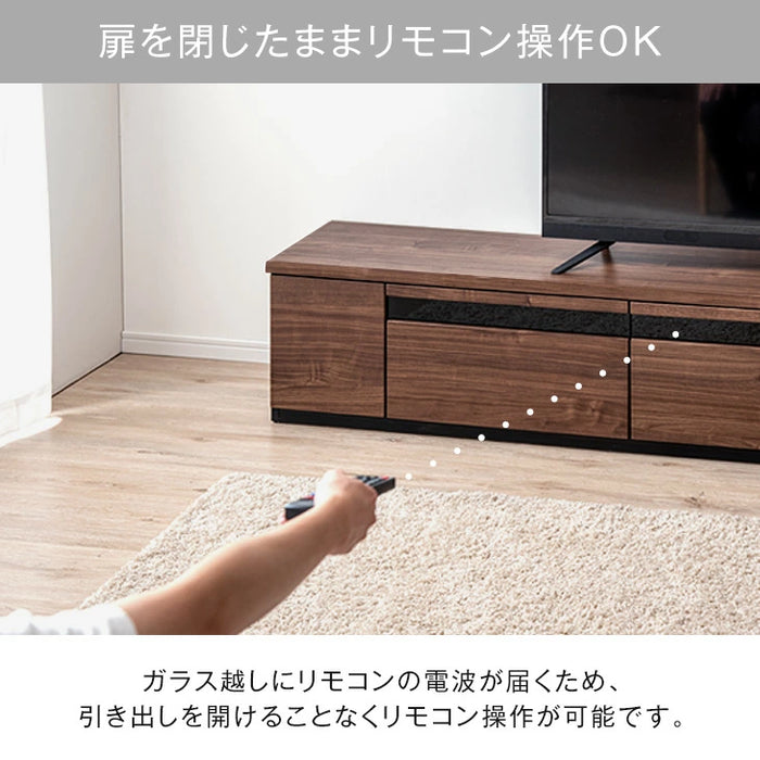 ［幅330cm］テレビ台 完成品 国産 コンセント付 引出し収納 大川家具 木製 テレビボード【超大型商品】〔33010191〕